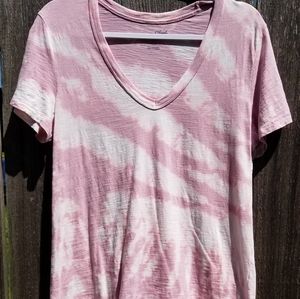 One of a kind bleach dyed tshirt